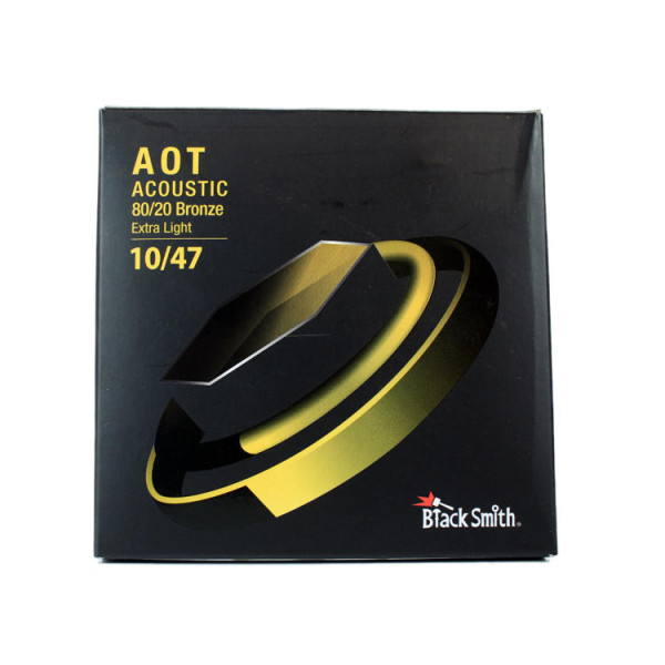 BLACKSMITH ACOUSTIC GUITAR STRINGS 10 47 AOT 80 20 BRONZE EXTRA LIGHT